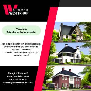 Vacature bouwbedrijf Westerhof