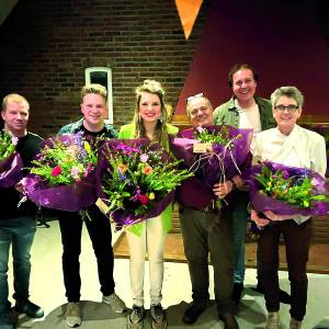 Maar liefst zes jubilarissen gehuldigd tijdens feestavond Jong Nederland Geesteren