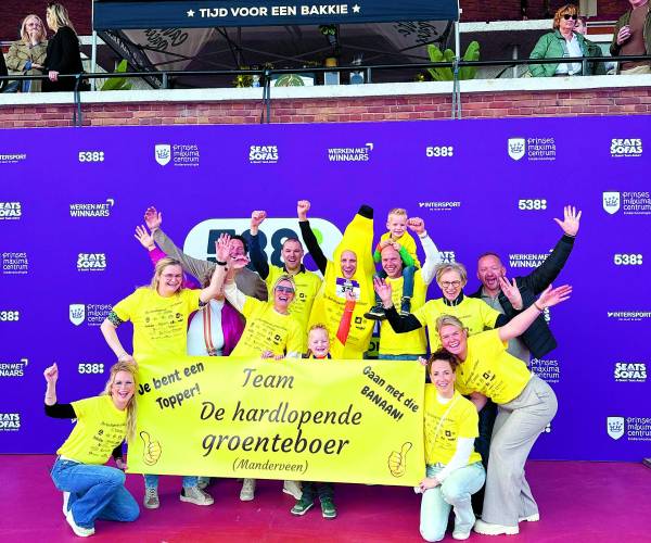 ‘Hardlopende groenteboer’ haalt 20.000 euro op voor Prinses Máxima Centrum