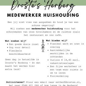 Vacature Droste's Herberg