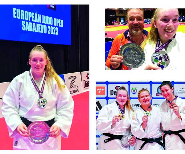 Judoka Carmen Dijkstra winnares zilver op de European Open in Sarajevo