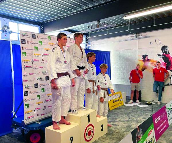 Judoka Douwe Lesscher vierde in Veendam