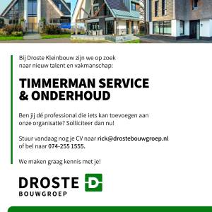 Vacature Droste BV. bouwgroep