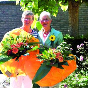 Jubilarissen Zonnebloem Geesteren gehuldigd tijdens Nationale Ziekendag